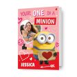 Despicable Me Minions Personalised  One In A Minion  Valentine s Day Photo Card Online Sale