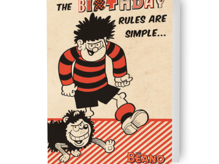 Beano  Rules Are Simple...  Birthday Card Online