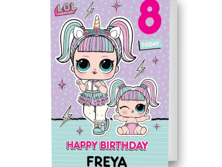 LOL Surprise Personalised Birthday Card For Discount