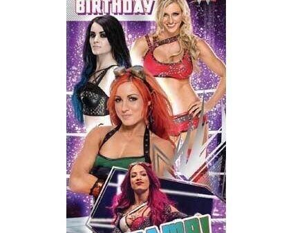 WWE Women s Wrestling Birthday Card Sale