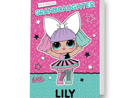 LOL Surprise Personalised  Granddaughter  Birthday Card Online now