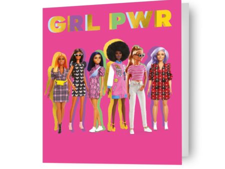 Barbie  GRL PWR  Birthday Card Hot on Sale