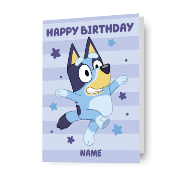 Bluey Personalised Happy Birthday Card For Sale