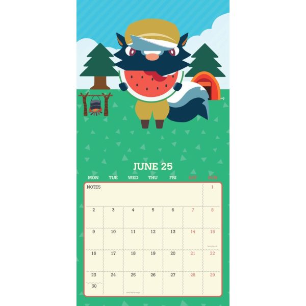 ANIMAL CROSSING 2025 SQUARE CALENDAR on Sale