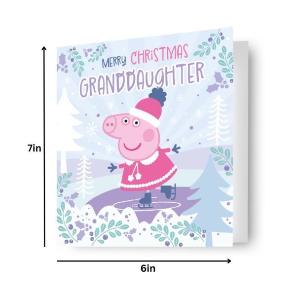 Peppa Pig Granddaughter Christmas Card Supply