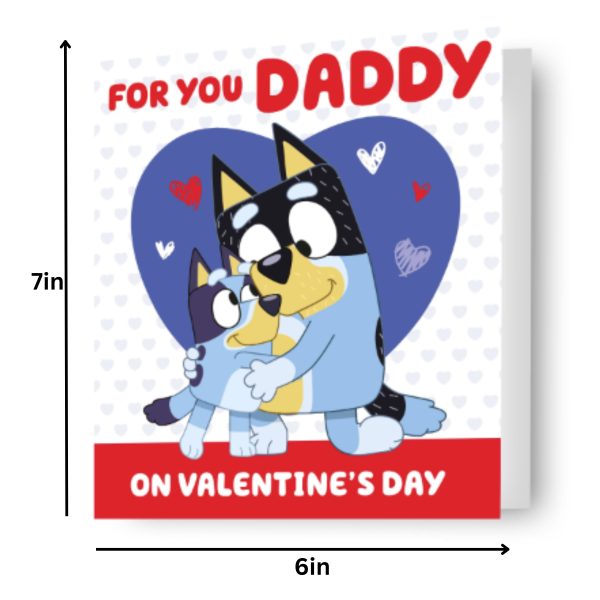 Bluey  Daddy  Valentine s Day Card Online now