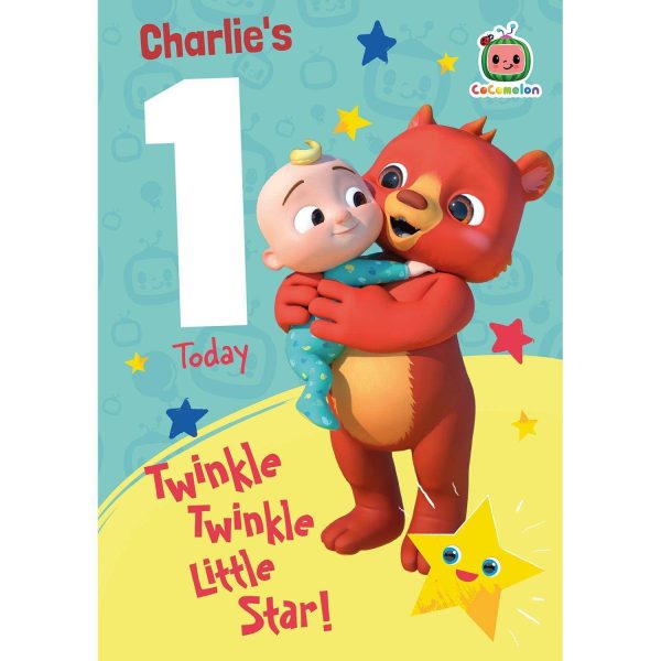 CoComelon Personalised 1st Birthday Card Online Hot Sale