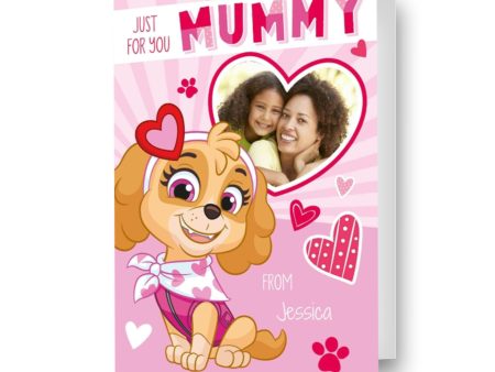 Paw Patrol Personalised  Mummy  Valentine s Day Photo Card Online now