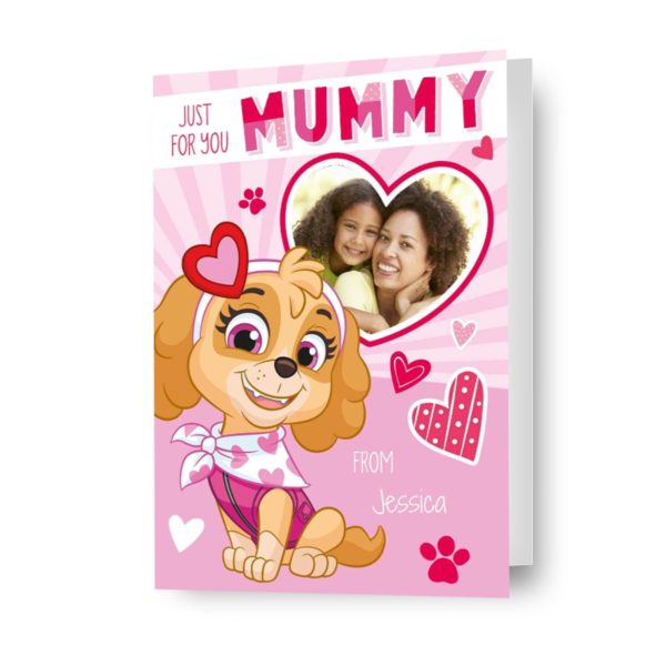 Paw Patrol Personalised  Mummy  Valentine s Day Photo Card Online now