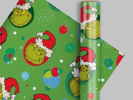 The Grinch Christmas 4m Roll Wrapping Paper For Cheap