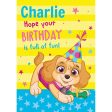 Paw Patrol Personalised Skye Birthday Card Fashion