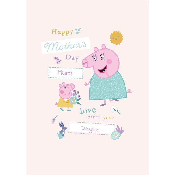 Peppa Pig Personalised Mother s Day Card  From Your Daughter  Online now