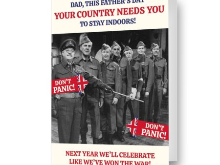 Dad s Army Personalised  Stay Indoors!  Father s Day Card Online