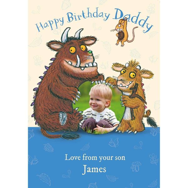 The Gruffalo Personalised  Daddy  Birthday Photo Card Online now