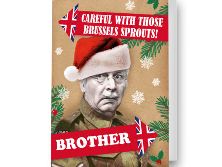 Dad s Army Personalised  Brussel Sprouts!  Christmas Card For Sale