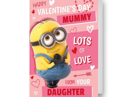 Despicable Me Minions Personalised  Lots Of Love  Valentine s Day Card Fashion