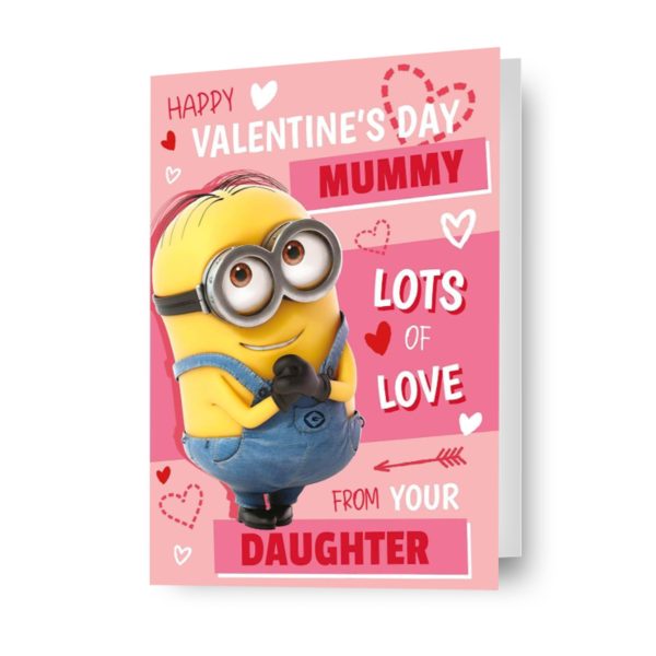 Despicable Me Minions Personalised  Lots Of Love  Valentine s Day Card Fashion