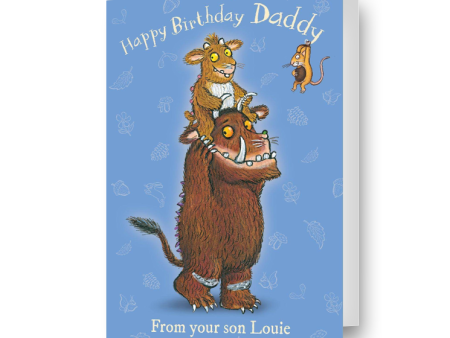 The Gruffalo Personalised  Daddy  Birthday Card Online now