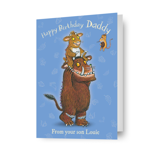 The Gruffalo Personalised  Daddy  Birthday Card Online now