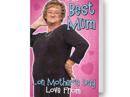 Mrs Brown s Boys Personalised  Best Mum  Mother s Day Card Fashion