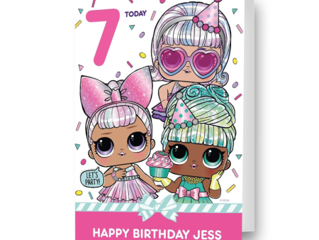 LOL Surprise Personalised  Happy Birthday  Card Supply