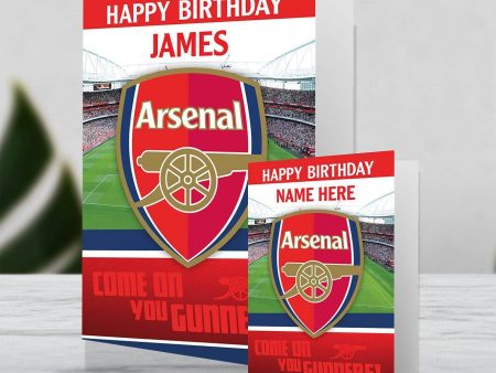 Arsenal FC Personalised Giant Birthday Card Discount