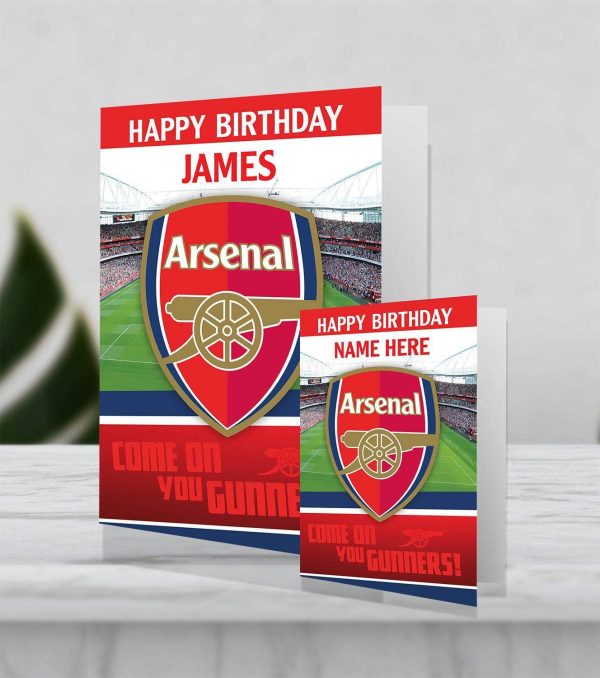 Arsenal FC Personalised Giant Birthday Card Discount