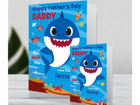 Baby Shark Giant Personalised Father s Day Card Discount