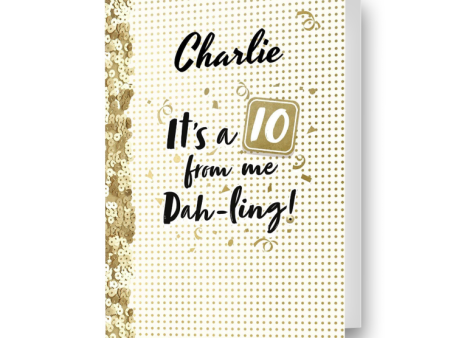 Strictly Come Dancing Personalised  It s a 10  Birthday Card For Discount