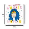 Wonder Woman  Galentines  Valentine s Day Card For Discount