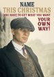 Peaky Blinders Personalised  Get What You Want  Christmas Card Fashion