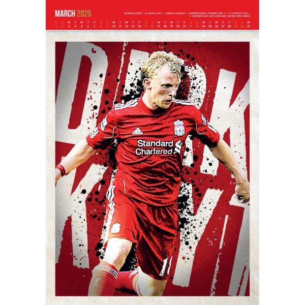 LIVERPOOL FC 2025 A3 DELUXE CALENDAR Cheap