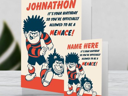 Beano Dennis Giant Personalised Birthday Card For Discount