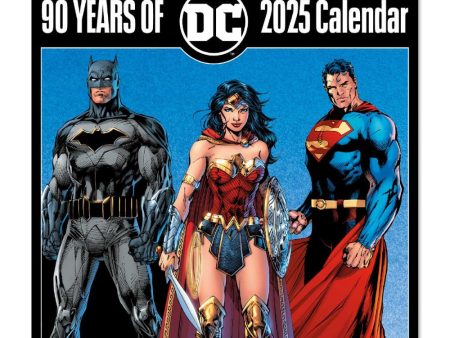 DC COMICS 90TH ANNIVERSARY 2025 SQUARE CALENDAR Supply