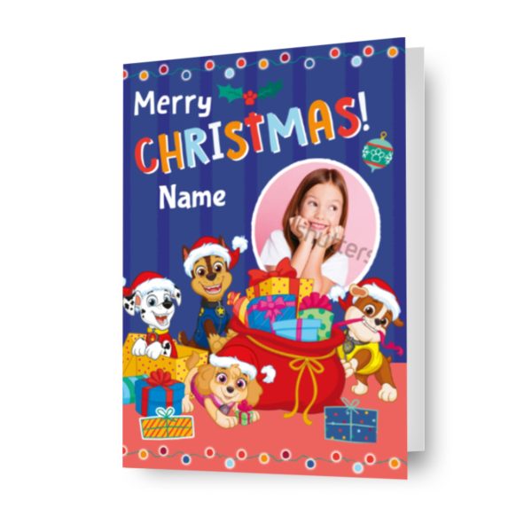 Paw Patrol Personalised Photo Christmas Card Fashion