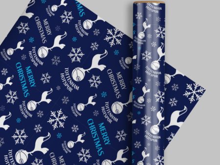 Tottenham Hotpsur FC Christmas 3m Roll Wrapping Paper Sale