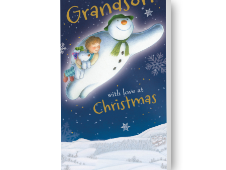 The Snowman  Grandson  Christmas Card Cheap