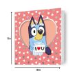 BLUEY  I LOVE YOU  VALENTINE S DAY CARD Discount