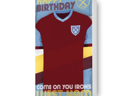 West Ham FC  Happy Birthday  Card Fashion