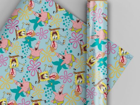 SpongeBob SquarePants 4m Roll Wrapping Paper Online now