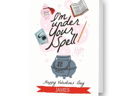 Harry Potter Personalised  Under Your Spell  Valentine s Day Card Fashion