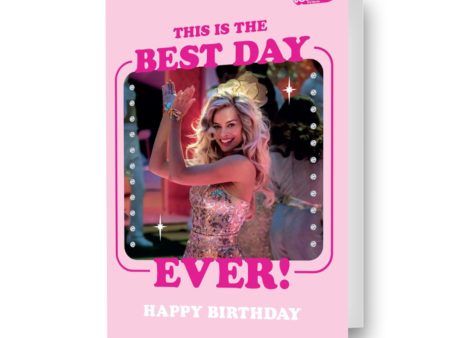 Barbie Movie Personalised  Best Day Ever!  Birthday Card Cheap