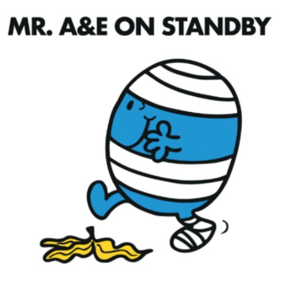 Mr Men & Little Miss Personalised  Mr A&E  Birthday Card Discount