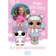 LOL Surprise Personalised  Daughter  Photo Christmas Card Cheap