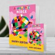 Elmer The Patchwork Elephant Giant Personalised  Amazing  Birthday Card For Sale