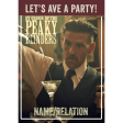 Peaky Blinders Personalised Party Birthday Card Fashion