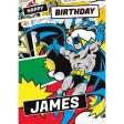 Batman Personalised Any Name Birthday Card For Discount