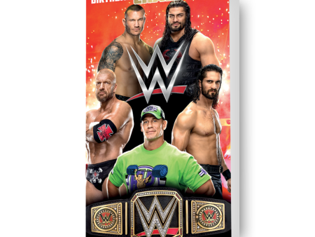 WWE  Birthday Champion  Card For Discount