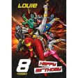 Power Rangers Personalised Birthday Card Hot on Sale