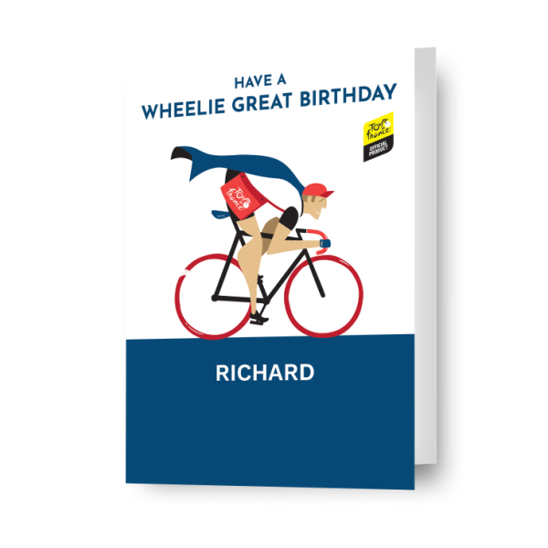 Tour De France Personalised Birthday Card Online now